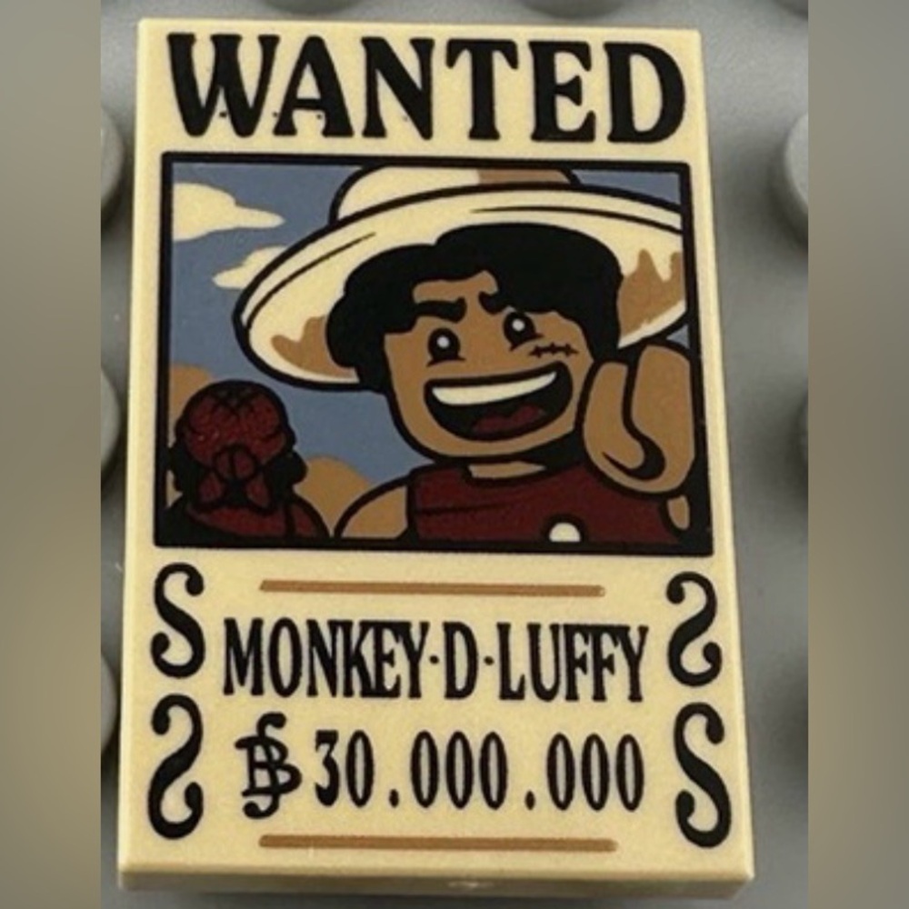 Lego One Piece LUFFY Wanted Poster 75638 75636 75639